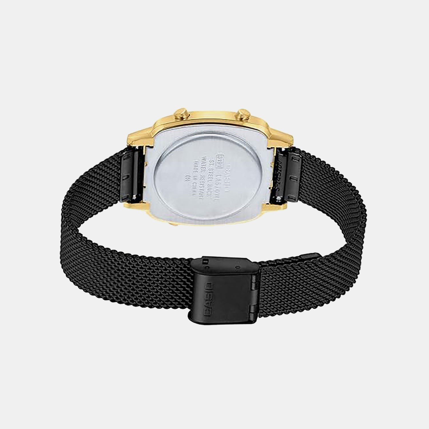 Vintage Women Quartz Black Dial Digital Stainless Steel Watch D201