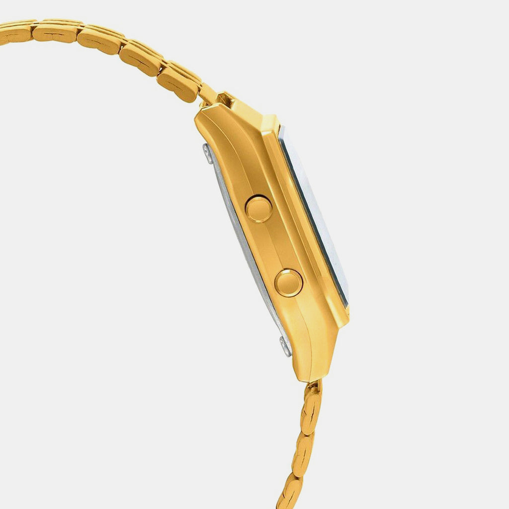 Vintage Women Quartz Black Dial Digital Stainless Steel Watch D205