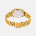 Vintage Women Quartz Black Dial Digital Stainless Steel Watch D205