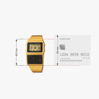 Vintage Unisex Quartz Beige Dial Digital Stainless Steel Watch D211