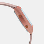 Vintage Unisex Quartz Rose Gold Dial Digital Resin Watch D213