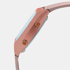 Vintage Unisex Quartz Rose Gold Dial Digital Resin Watch D213