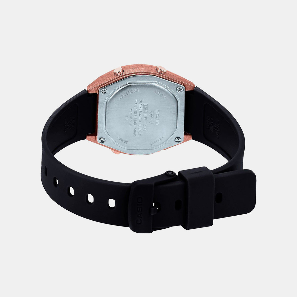 Youth Women Quartz Rose Gold Dial Digital Resin Watch D214