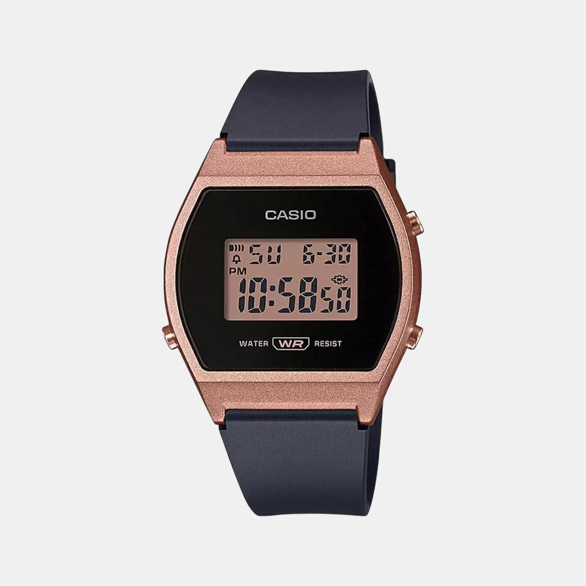 Youth Women Quartz Rose Gold Dial Digital Resin Watch D214