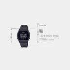 Vintage Unisex Quartz Black Dial Digital Resin Watch D215