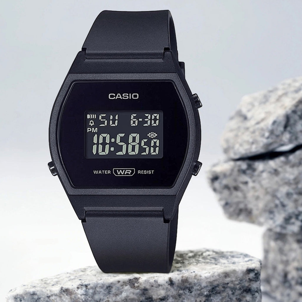 Vintage Unisex Quartz Black Dial Digital Resin Watch D215