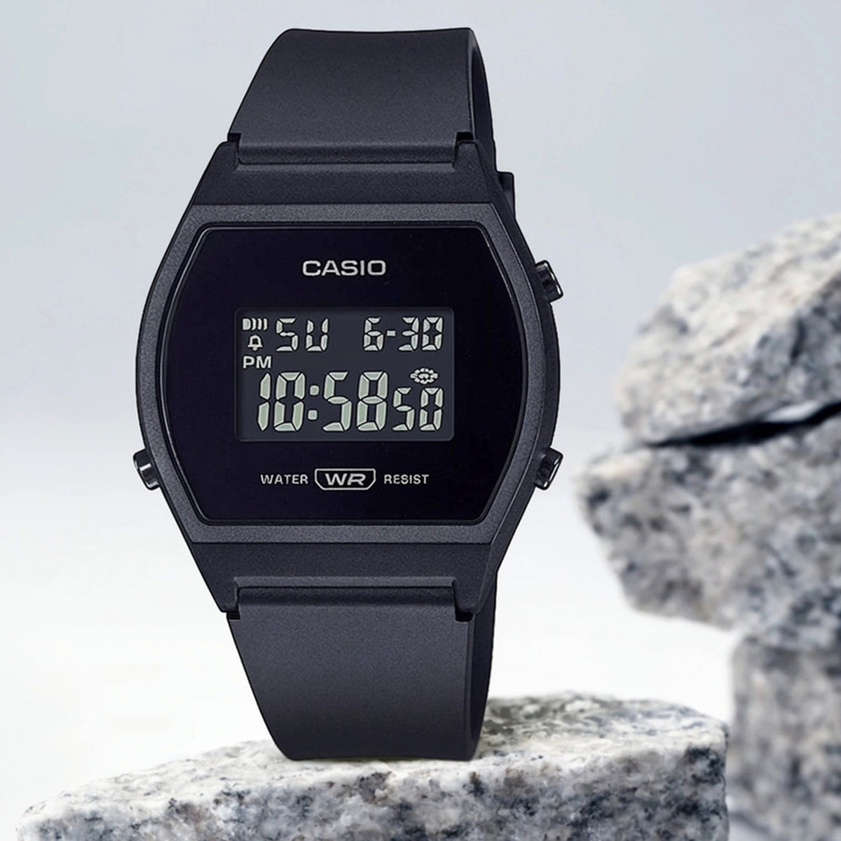 Youth Women Quartz Black Dial Digital Resin Watch D215