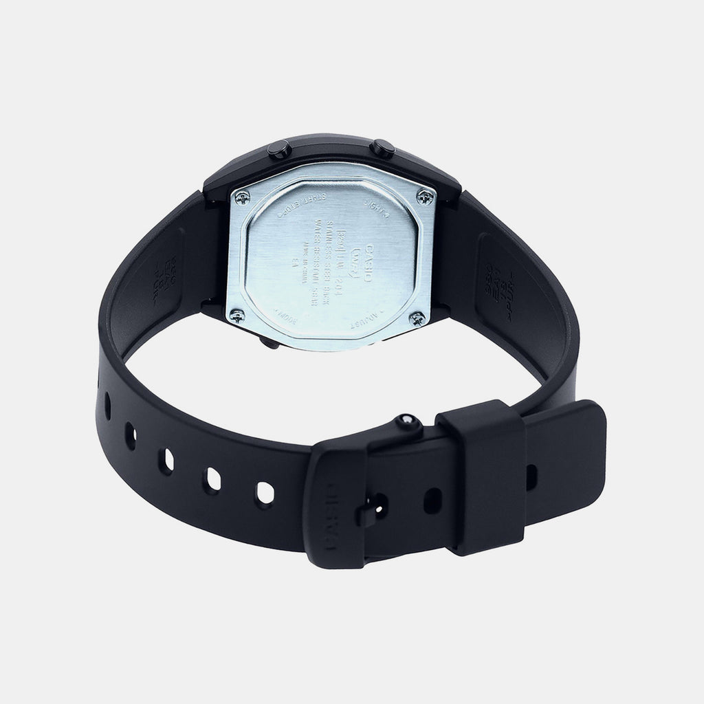 Vintage Unisex Quartz Black Dial Digital Resin Watch D215