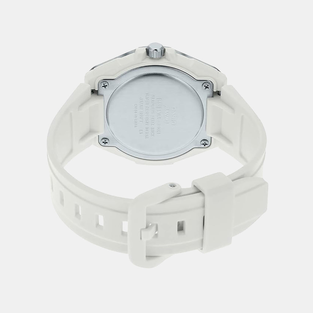 Youth Unisex Quartz White Dial Analog Resin Watch D221