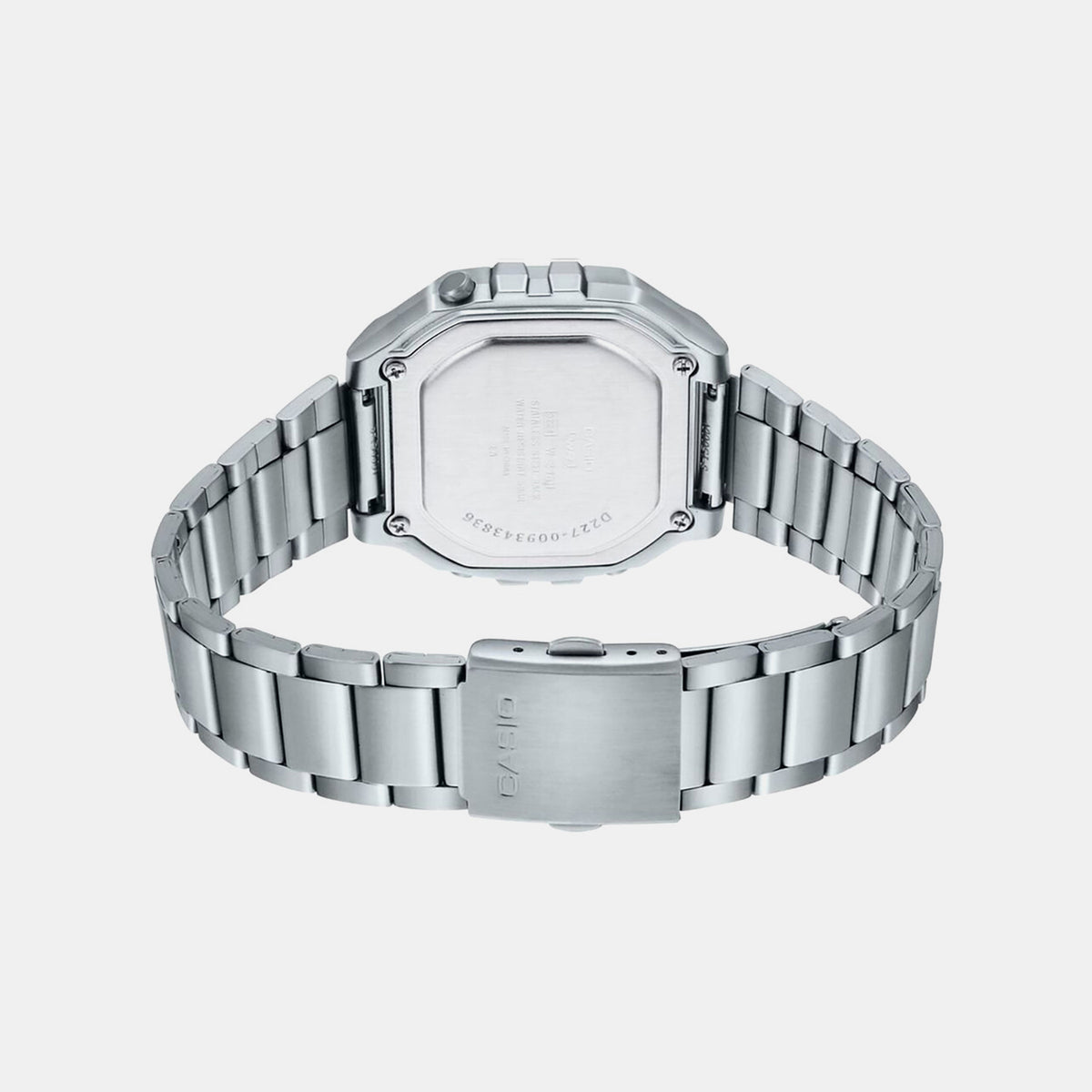Youth Unisex Quartz Black Dial Digital Stainless Steel Watch D227
