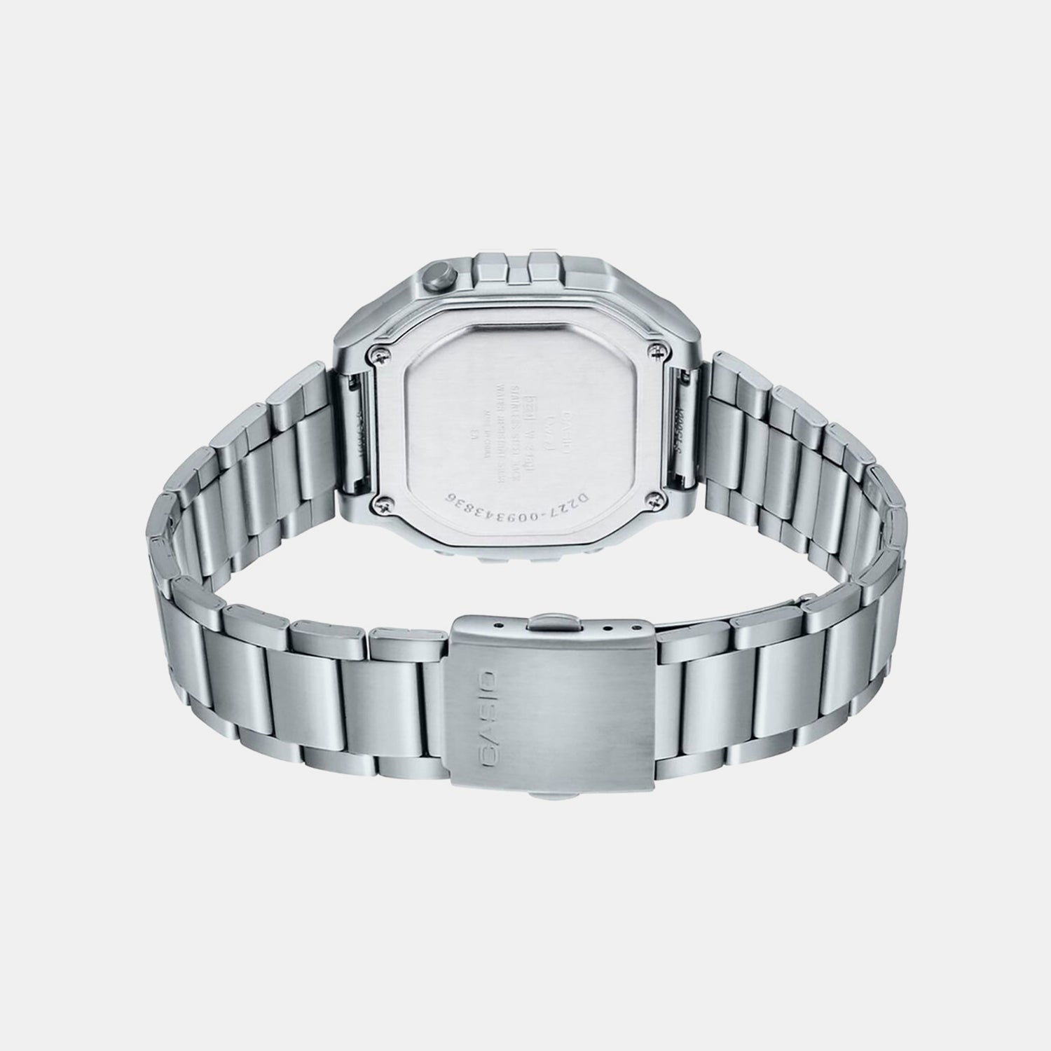 Youth Unisex Quartz Black Dial Digital Stainless Steel Watch D227