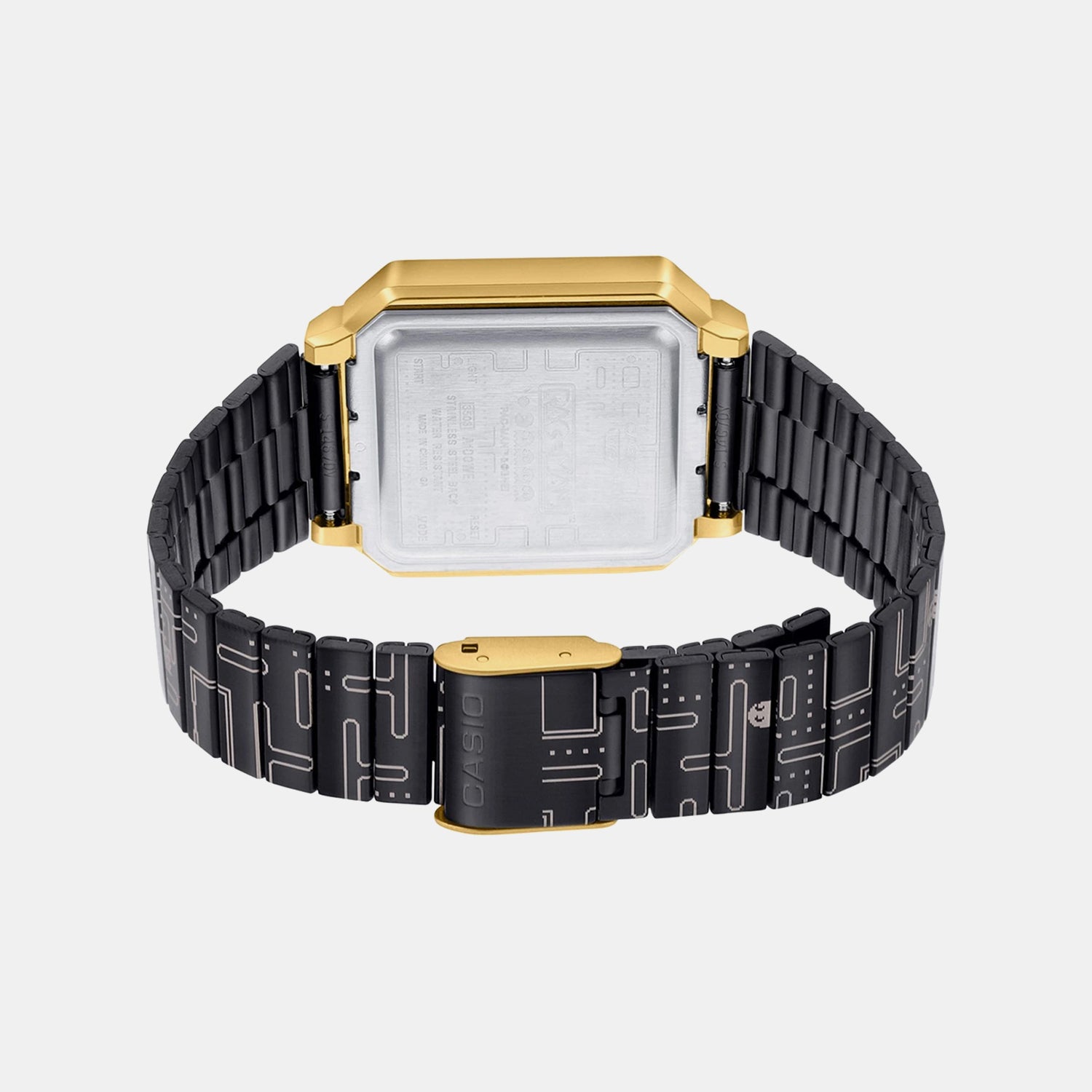 Vintage  Unisex Quartz Black Dial Digital Stainless Steel Watch D242
