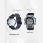 Youth Unisex Quartz Black Dial Digital Resin Watch D244