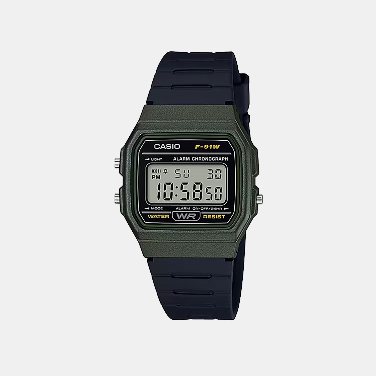 Youth Unisex Quartz Black Dial Digital Resin Watch D248 F-91WM-3ADF