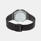 Vintage Unisex Quartz Black Dial Digital Mesh Watch D259
