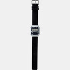 Vintage Unisex Quartz Black Dial Digital Leather Watch D263