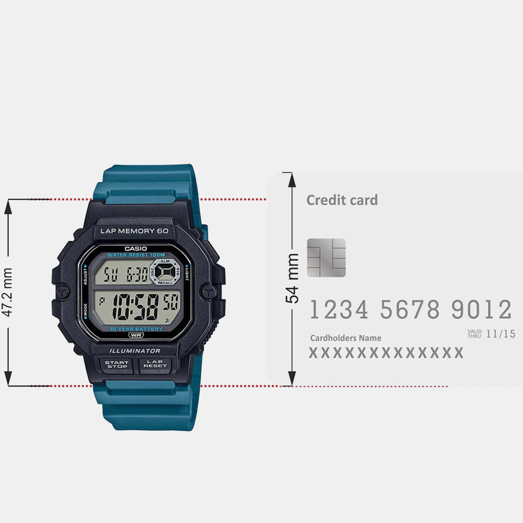 Youth Unisex Quartz Black Dial Digital Resin Watch D271