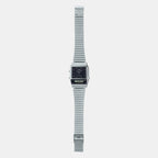 Vintage Unisex Quartz Black Dial Analog-Digital Stainless Steel Watch D280