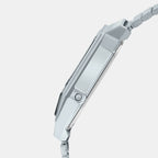 Vintage  Unisex Quartz White Dial Analog-Digital Stainless Steel Watch D281