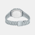 Vintage  Unisex Quartz White Dial Digital Stainless Steel Watch D283