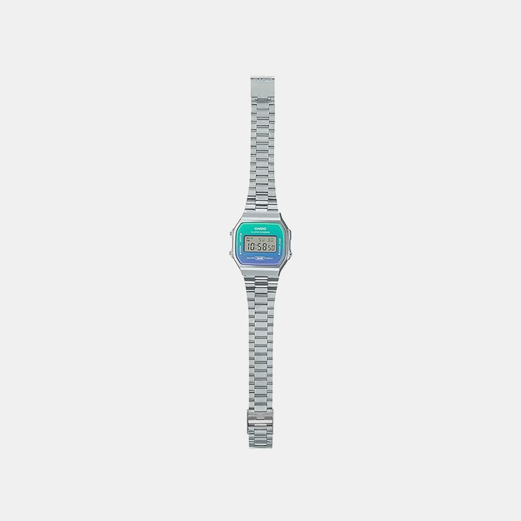 Vintage  Unisex Quartz White Dial Digital Stainless Steel Watch D283