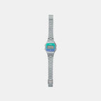 Vintage  Unisex Quartz White Dial Digital Stainless Steel Watch D283
