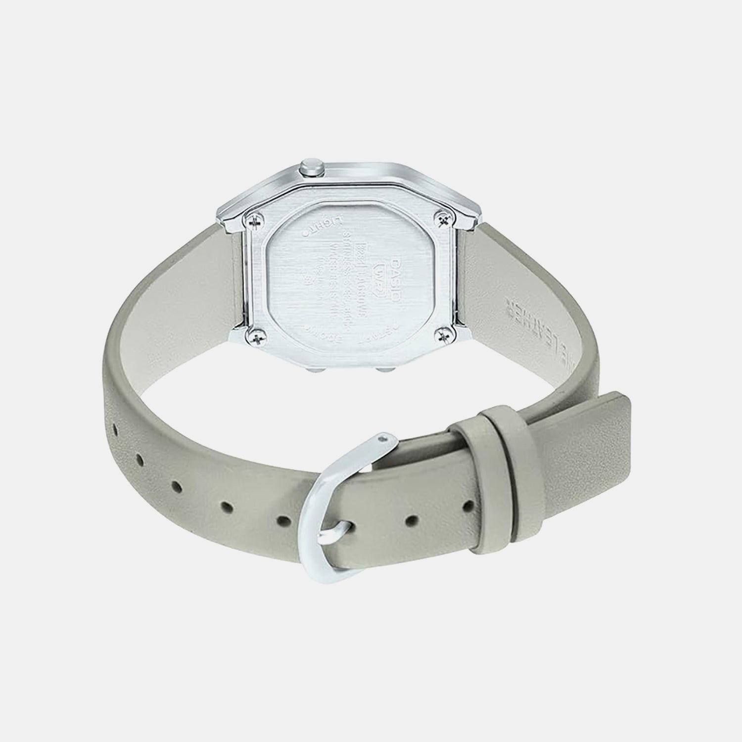 Vintage  Women Quartz White Dial Digital Leather Watch D287