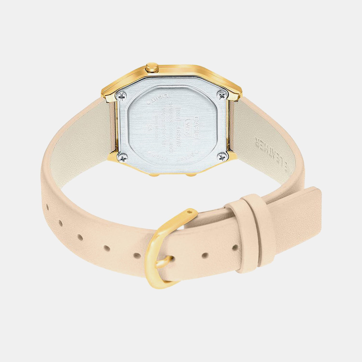Vintage  Women Quartz White Dial Digital Leather Watch D288