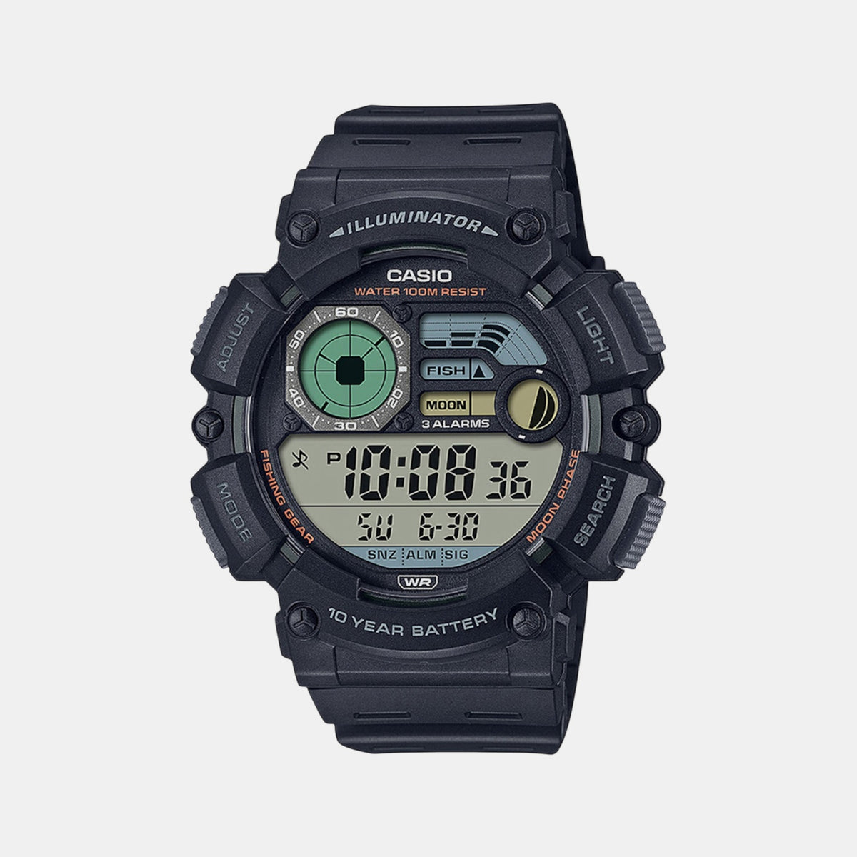 Youth Men Quartz Black Dial Digital Resin Watch D292