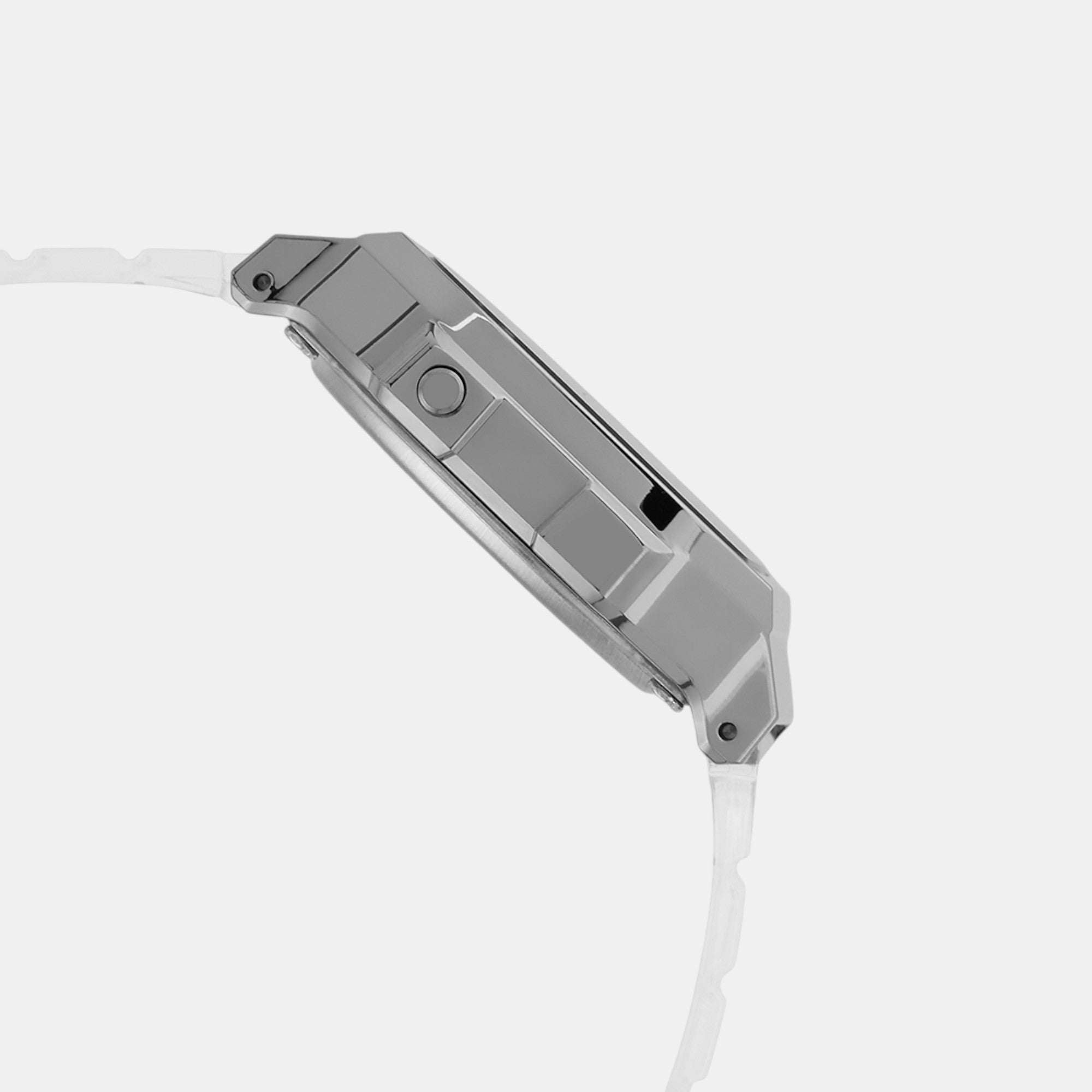 Vintage Unisex Quartz Black Dial Digital Stainless Steel Watch D306