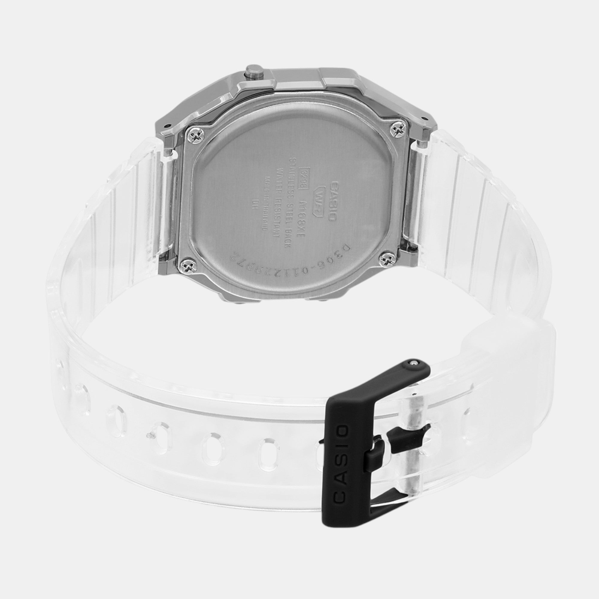 Vintage Unisex Quartz Black Dial Digital Stainless Steel Watch D306