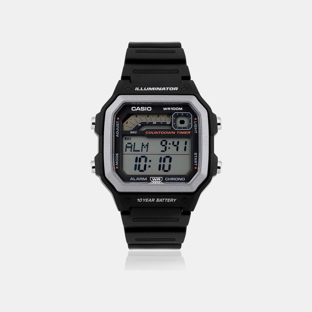 Youth Unisex Quartz Silver Dial Digital Resin Watch D308