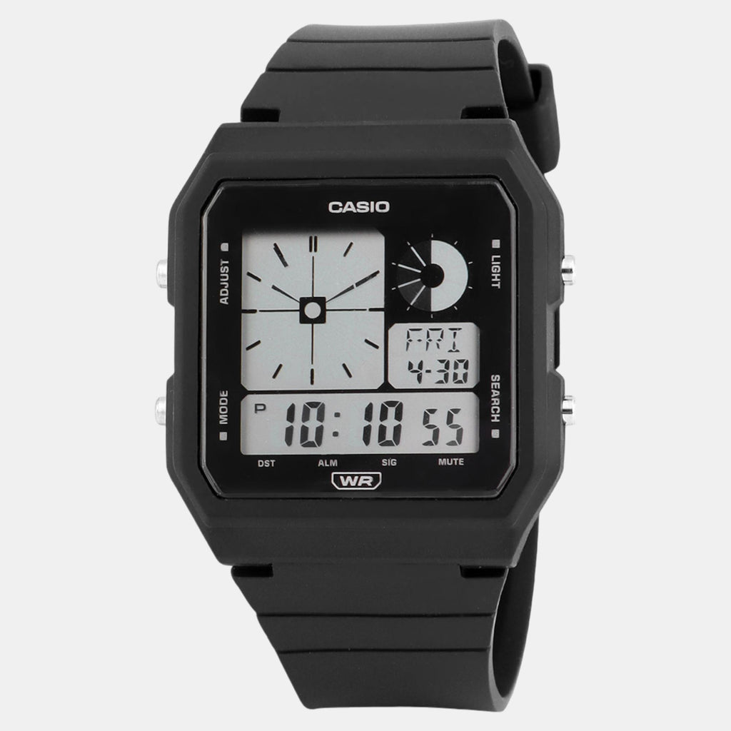Youth Unisex Quartz Black Dial Digital Resin Watch D311