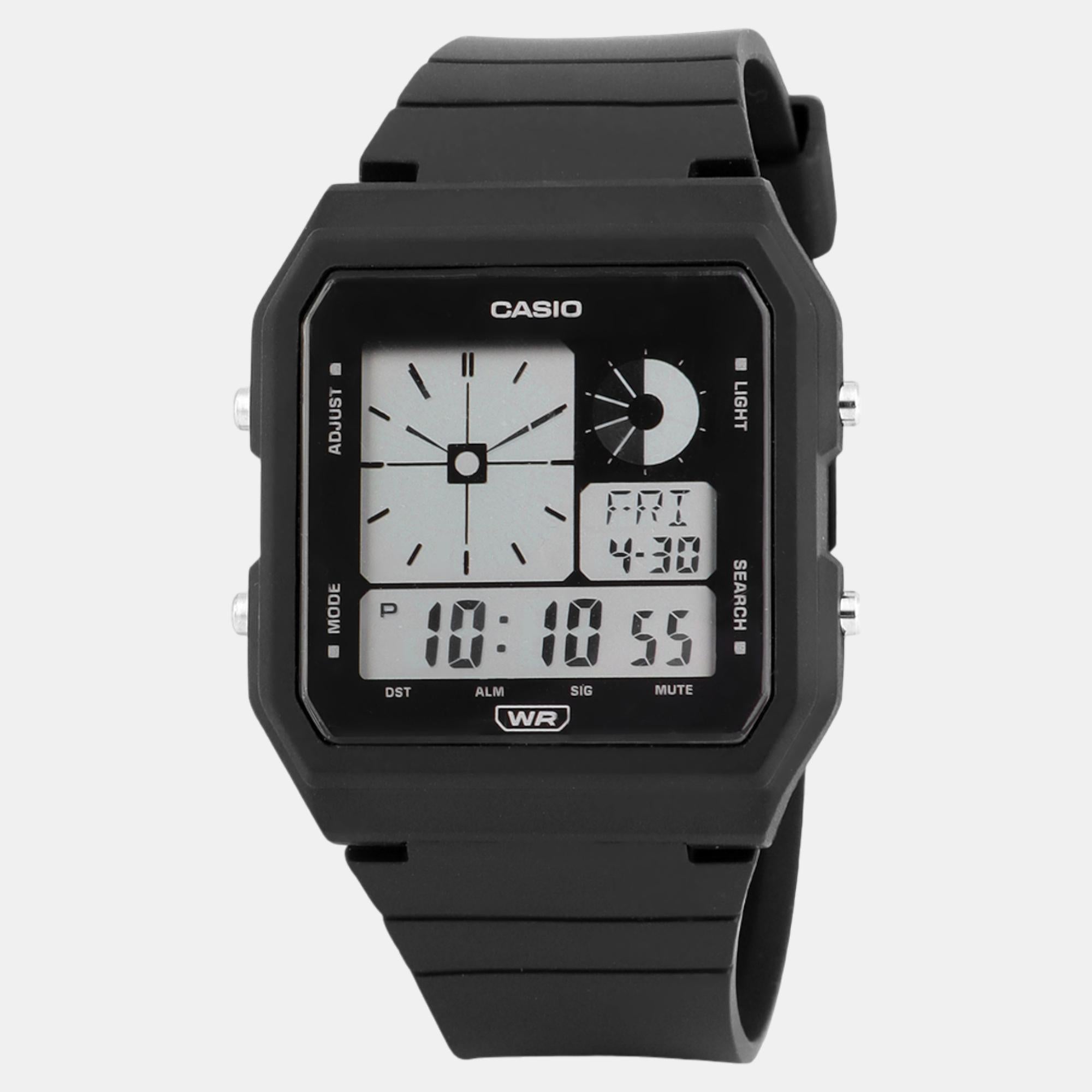 Youth Unisex Quartz Black Dial Digital Resin Watch D311
