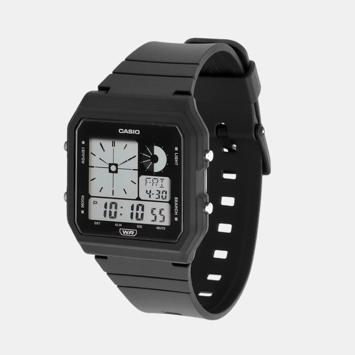 Youth Men Quartz Black Dial Digital Resin Watch D311