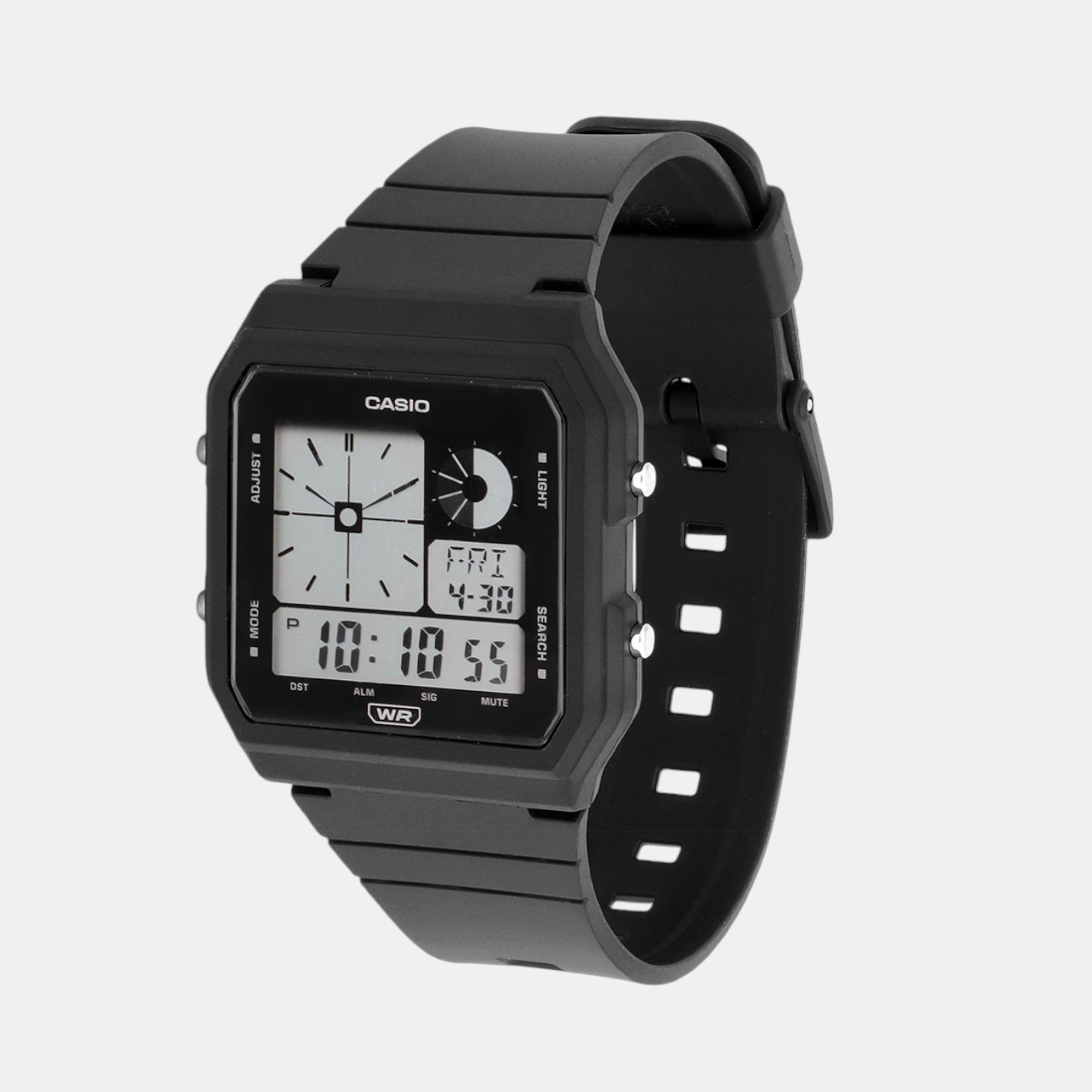 Youth Unisex Quartz Black Dial Digital Resin Watch D311