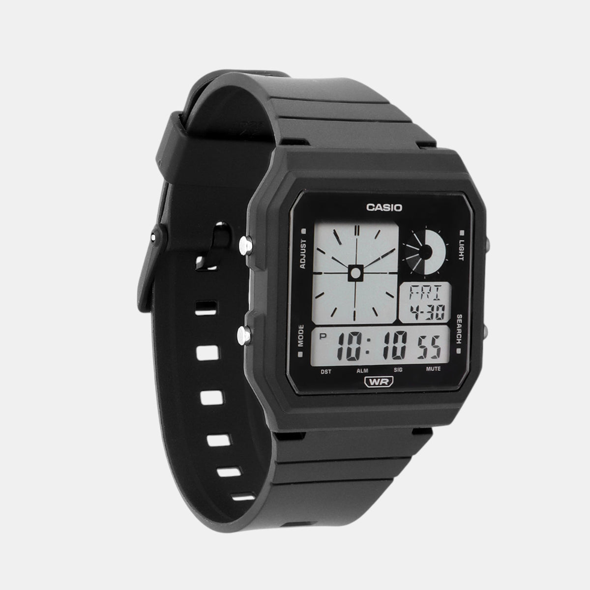 Youth Men Quartz Black Dial Digital Resin Watch D311