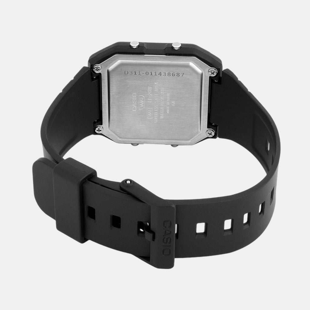 Youth Unisex Quartz Black Dial Digital Resin Watch D311