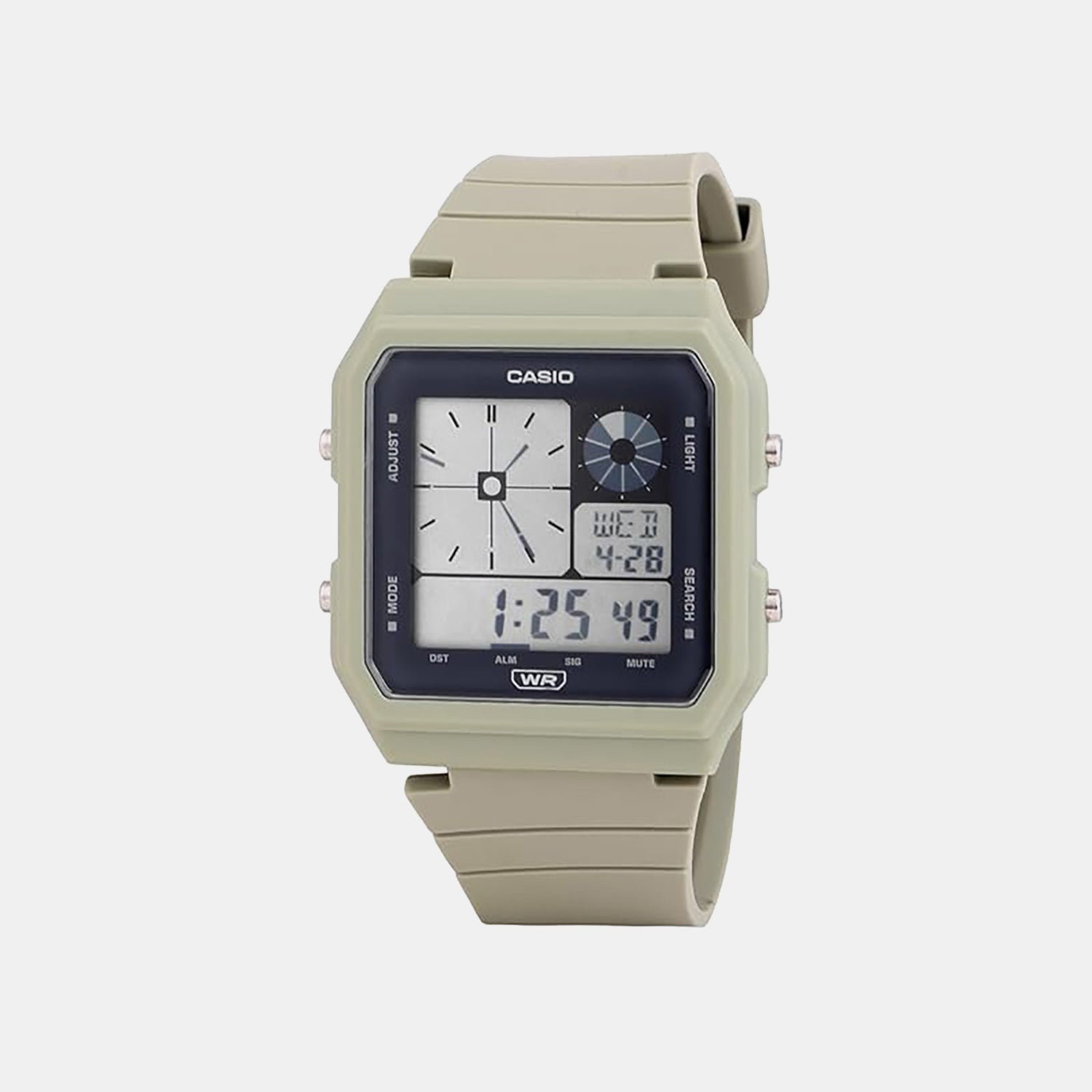 Youth Unisex Quartz Grey Dial Digital Resin Watch D312