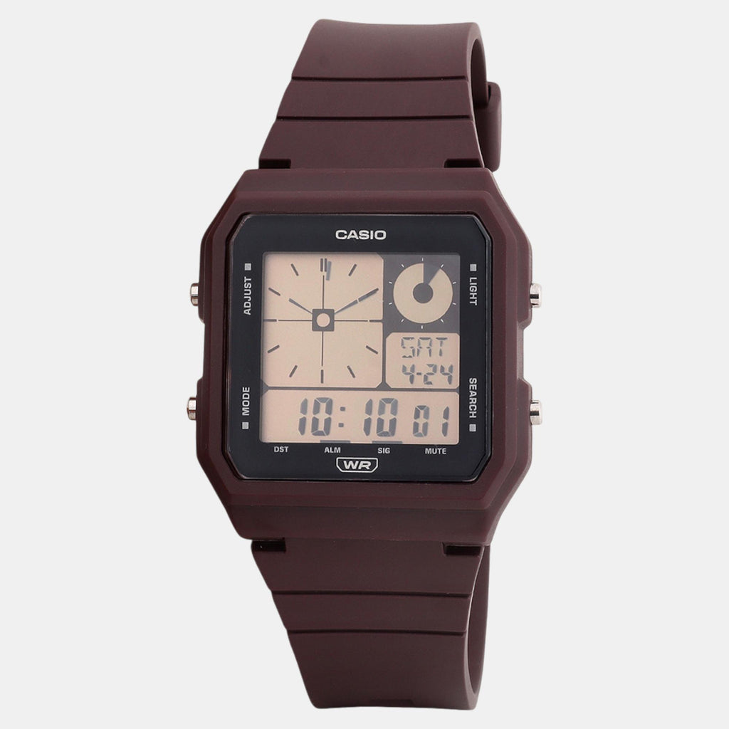 Youth Unisex Quartz Purple Dial Digital Resin Watch D313