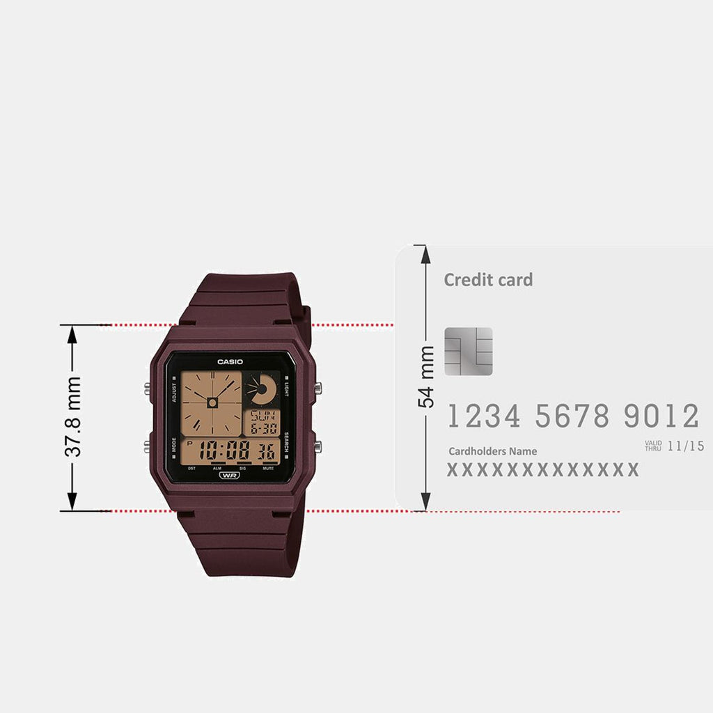 Youth Unisex Quartz Purple Dial Digital Resin Watch D313
