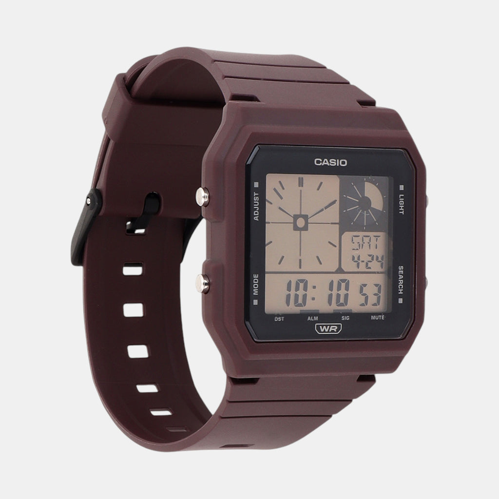 Youth Unisex Quartz Purple Dial Digital Resin Watch D313