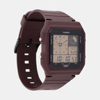Youth Unisex Quartz Purple Dial Digital Resin Watch D313