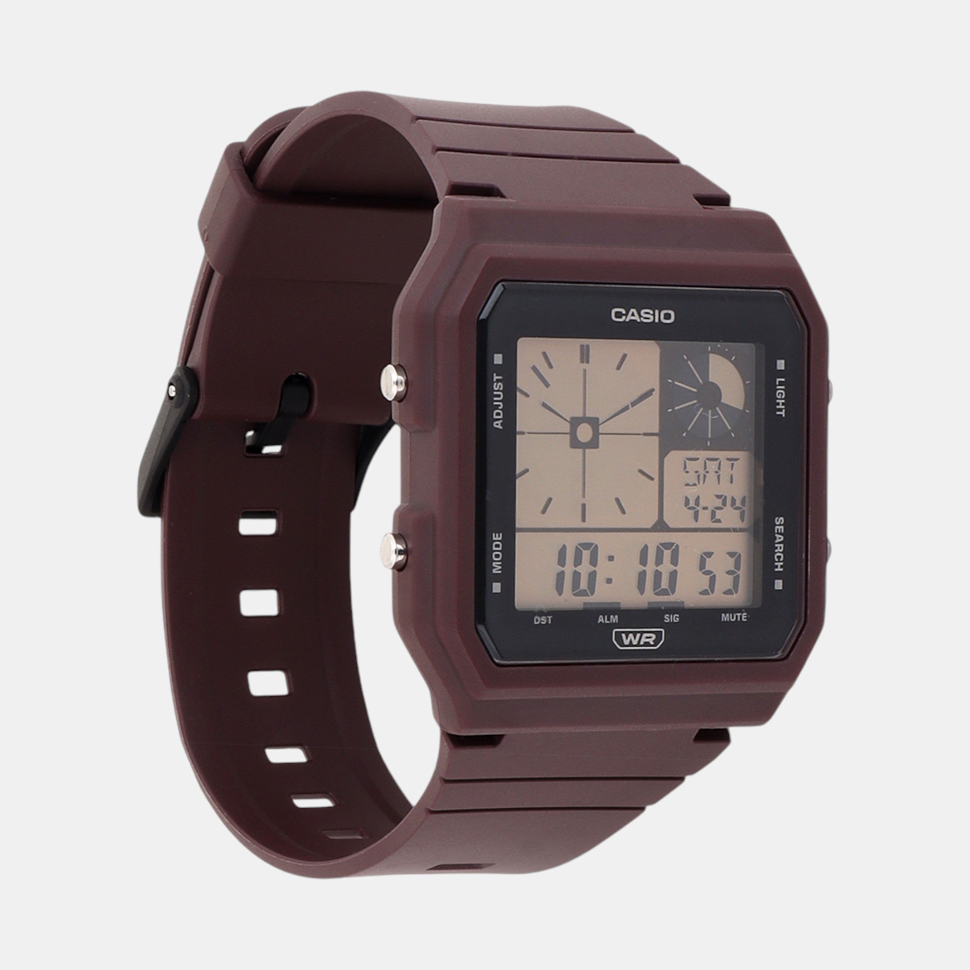 Youth Unisex Quartz Purple Dial Digital Resin Watch D313