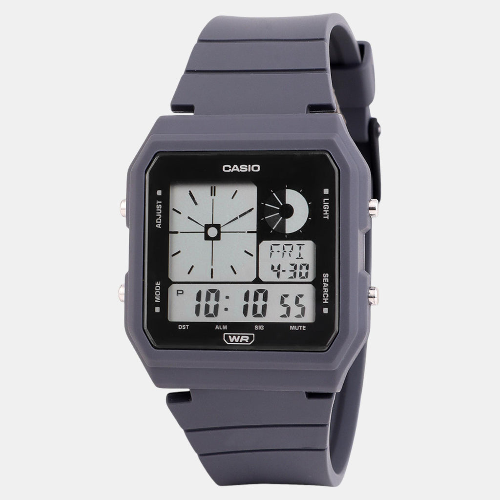 Youth Unisex Quartz Dark Grey Dial Digital Resin Watch D314