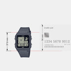 Youth Unisex Quartz Dark Grey Dial Digital Resin Watch D314