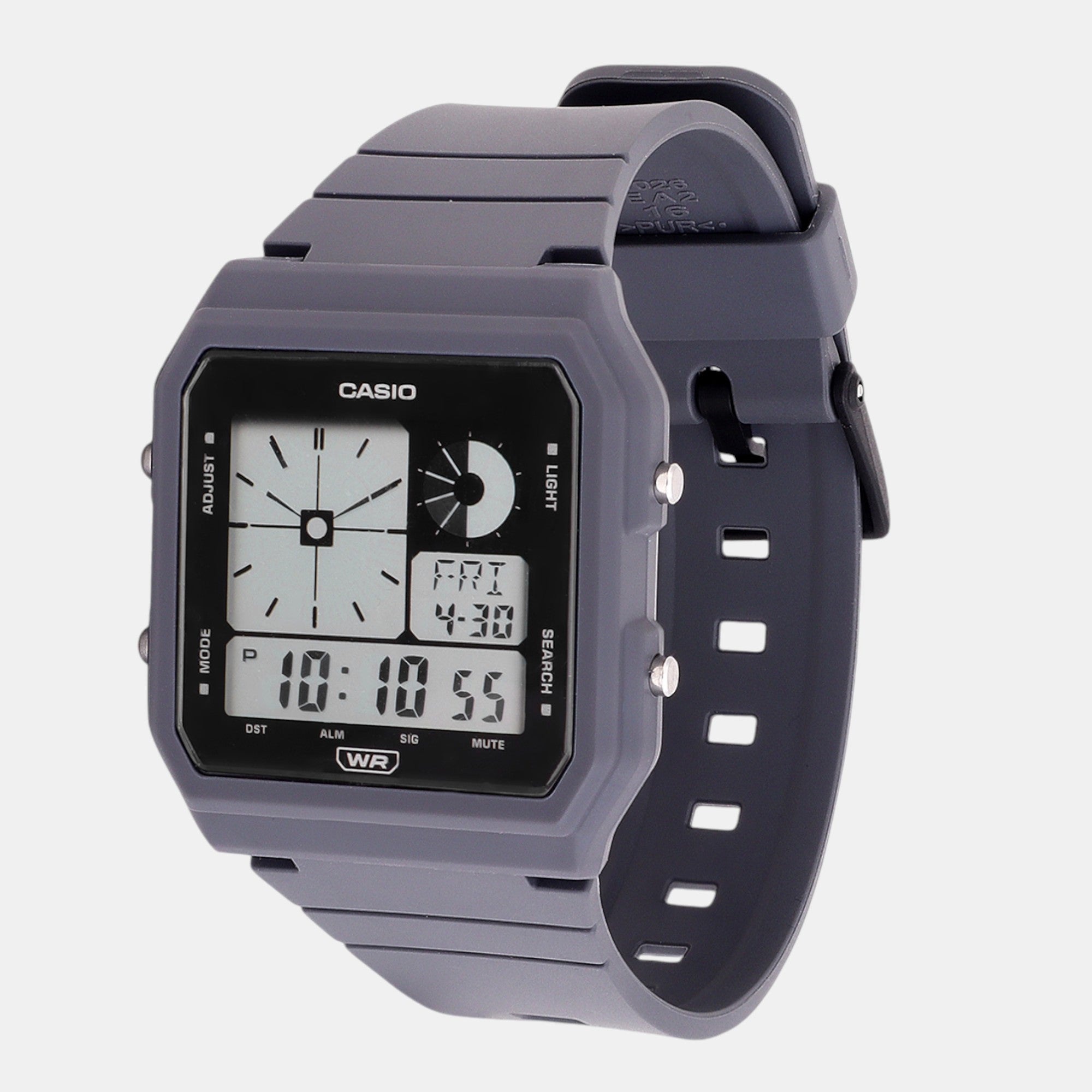 Youth Unisex Quartz Dark Grey Dial Digital Resin Watch D314
