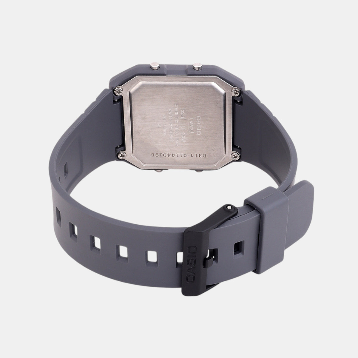 Youth Men Quartz Grey Dial Digital Resin Watch D314