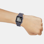 Youth Unisex Quartz Dark Grey Dial Digital Resin Watch D314