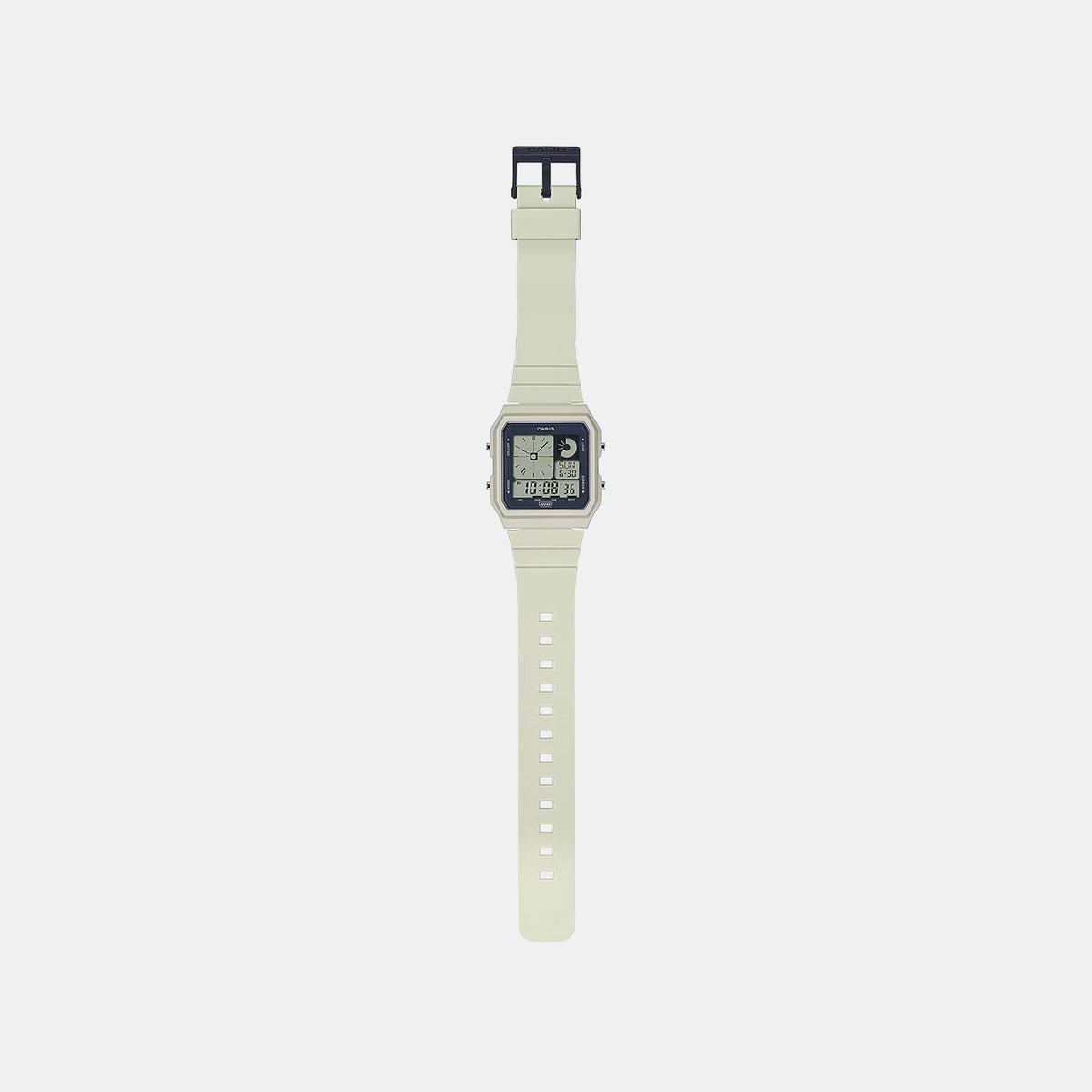 Youth Men Quartz Cream Dial Digital Resin Watch D315